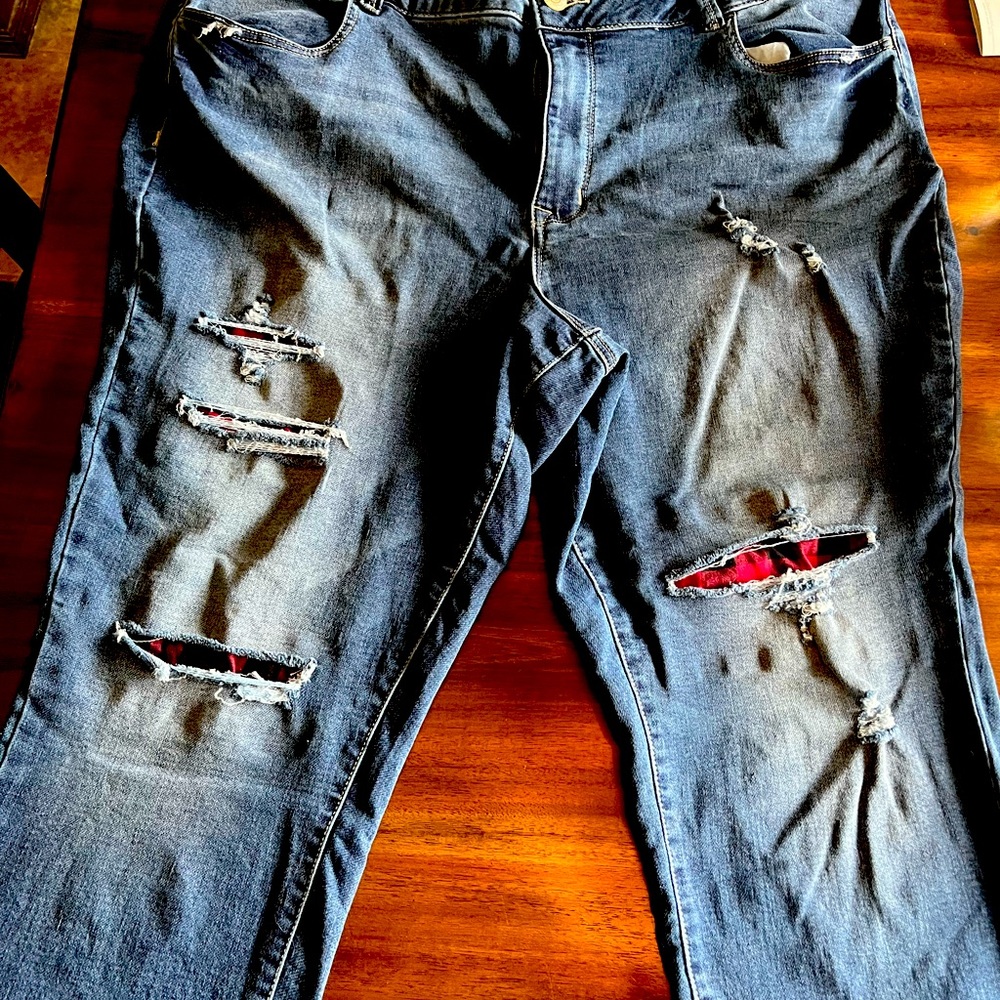 Maurice’s Buffalo plaid jeans